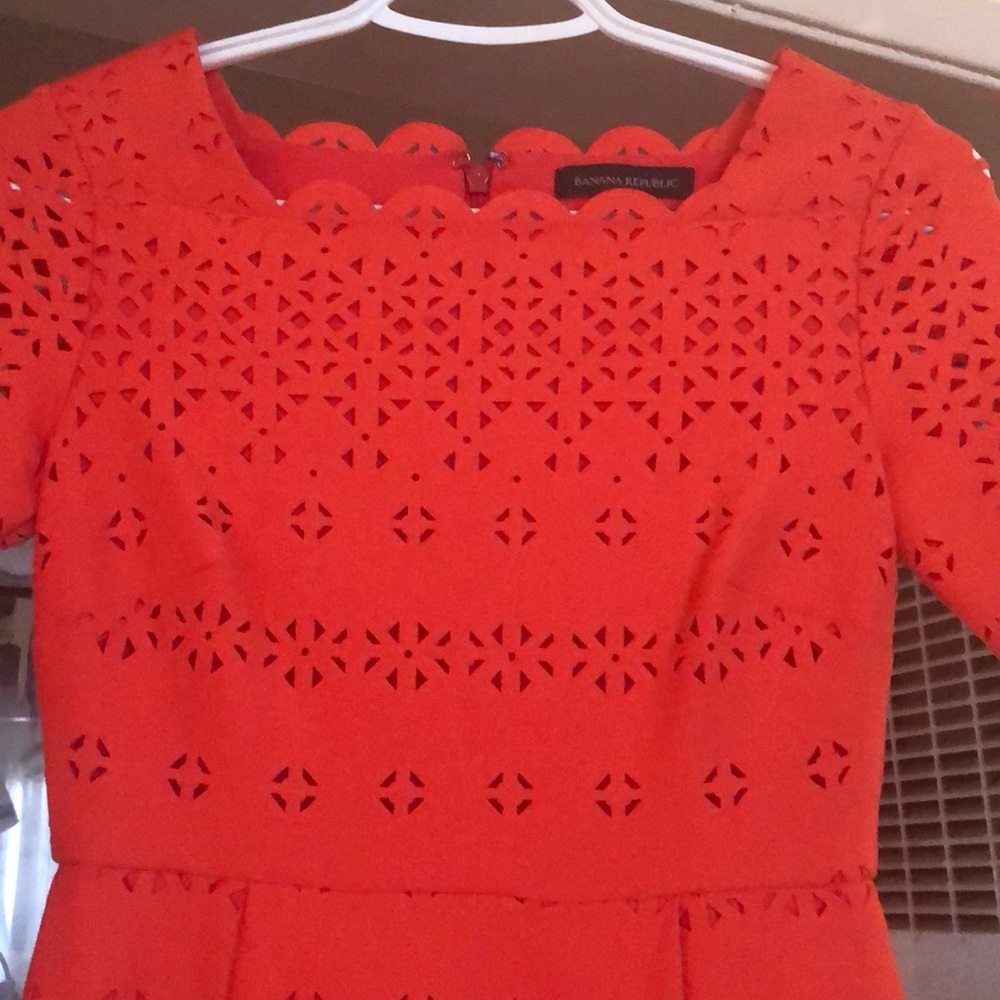Banana republic orange dress